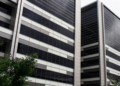 white and black concrete building