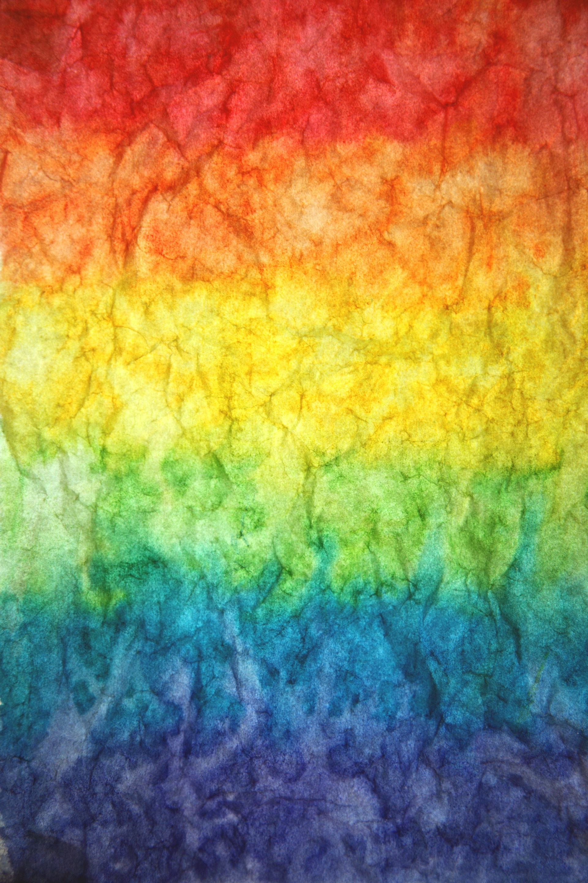 orange green and blue abstract painting