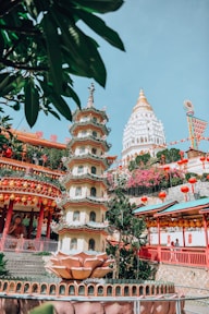 white and gold temple during daytime