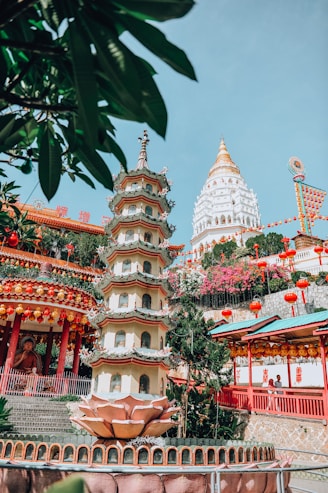 white and gold temple during daytime