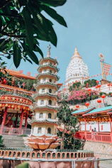 white and gold temple during daytime
