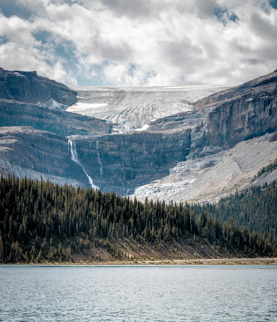 Glacial lake photo spot Bow Lake Improvement District No. 9