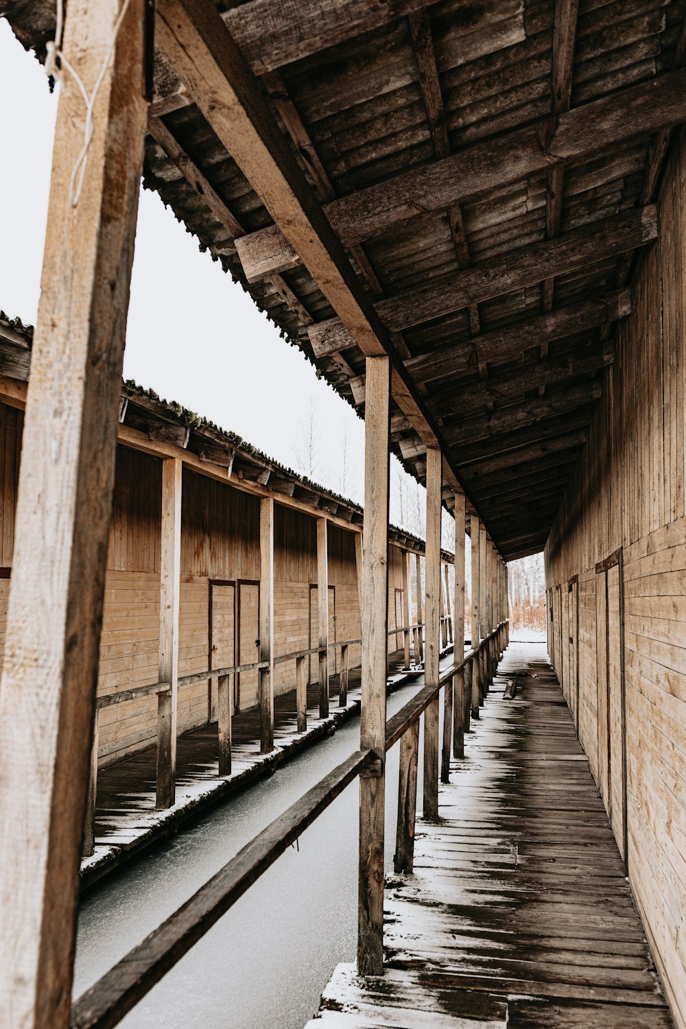 brown wooden bridge during daytime