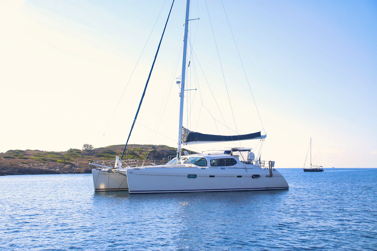 Private yacht charter on turquoise Caribbean water in the Riviera Maya