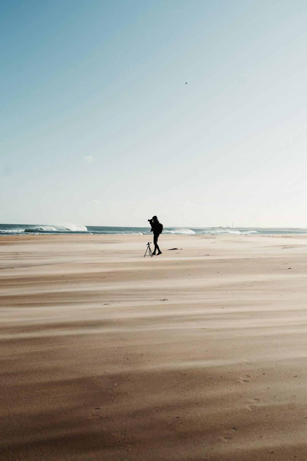 man in black jacket walking on beach during daytime