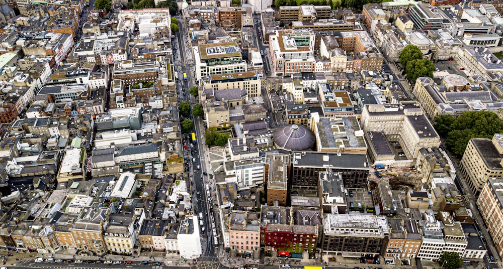 aerial view of city buildings during daytime