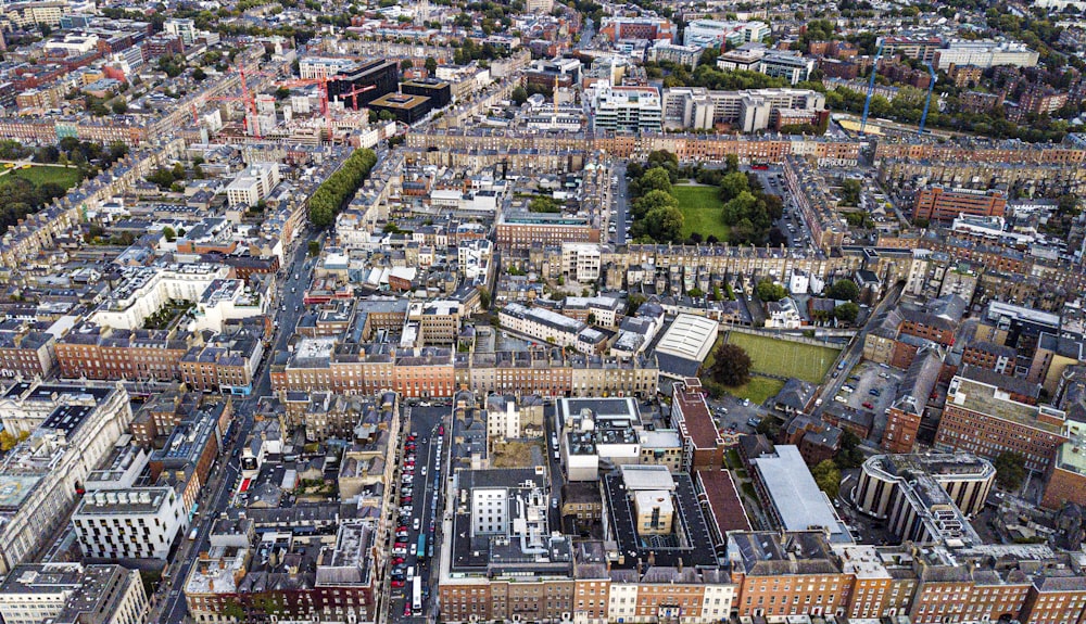 aerial view of city buildings during daytime