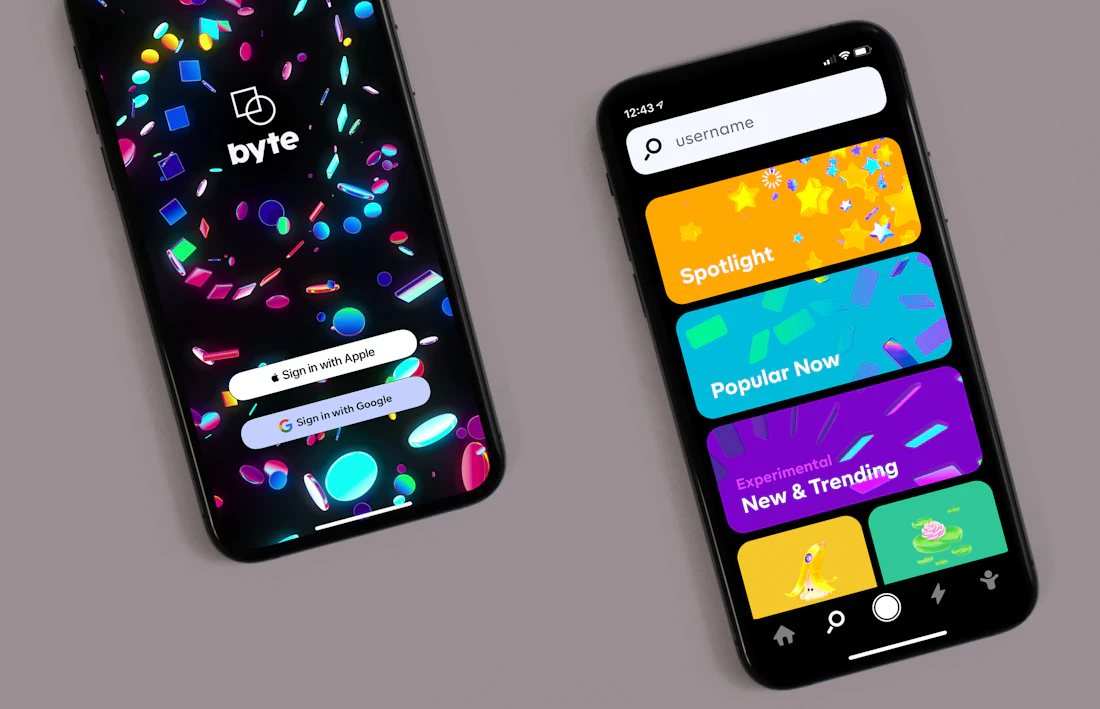 Mobile UI design mockups spread on a table