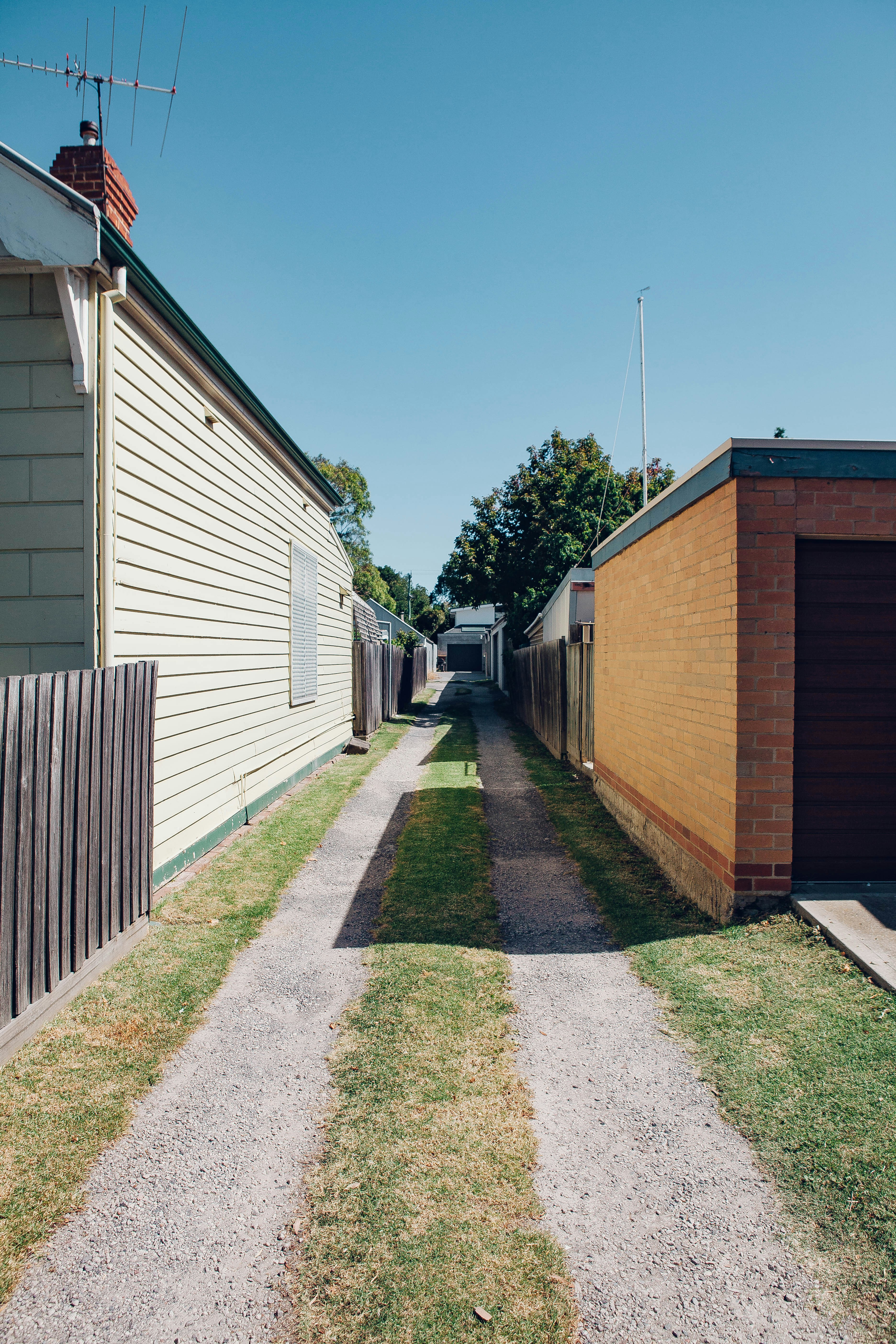 brown and white wooden house