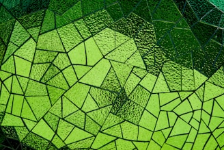 green and black square pattern
