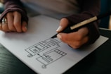 person writing on white paper