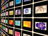 An artistic shot of colorful products arranged in a flexible gallery layout.