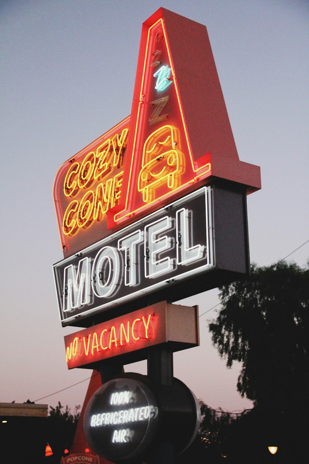 red and white UNKs coffee building