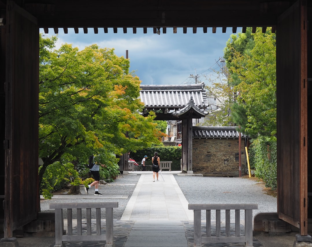  people walking on gray concrete pathway during daytime courtyard forecourt