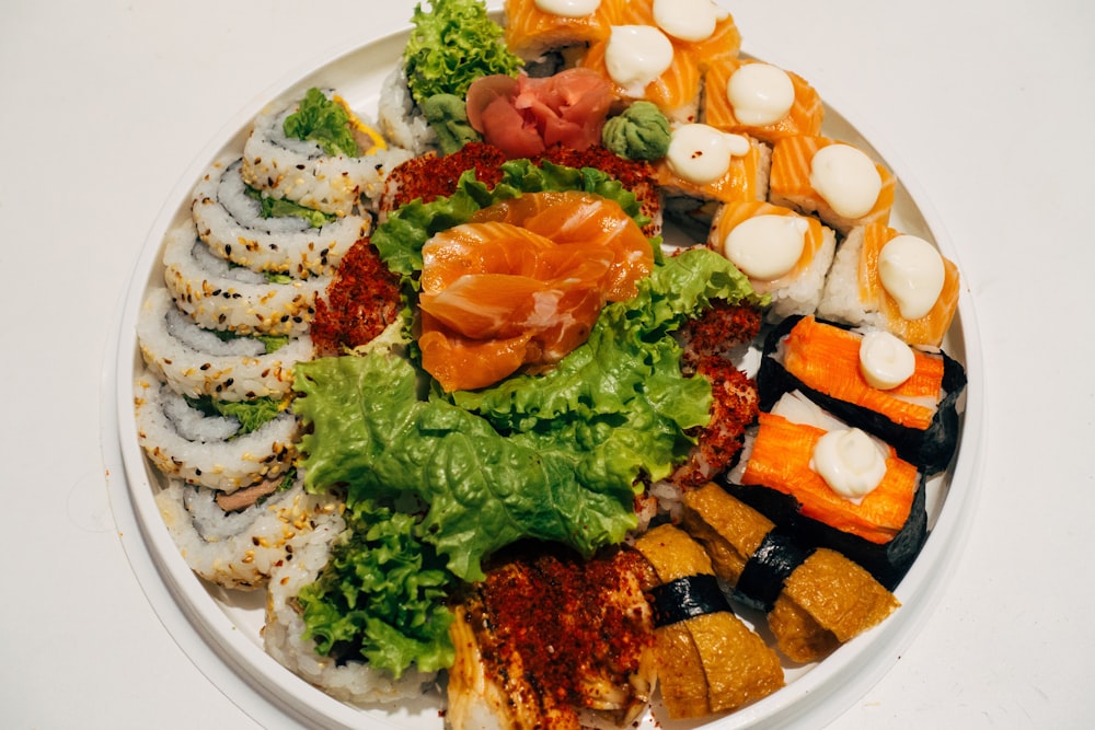 cooked food on white ceramic plate