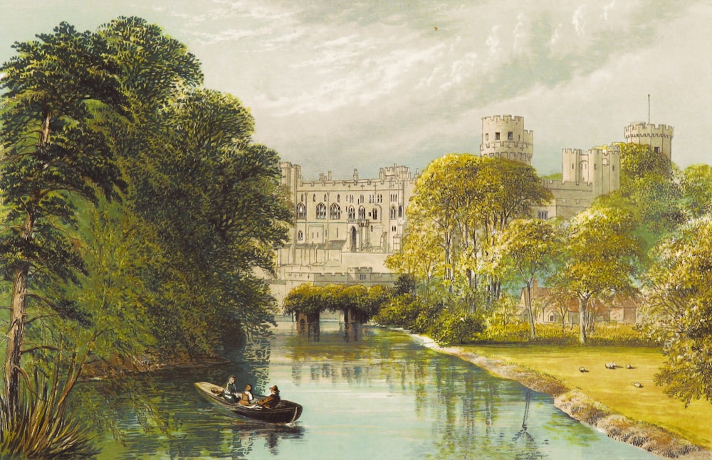 people riding on boat on river near building during daytime