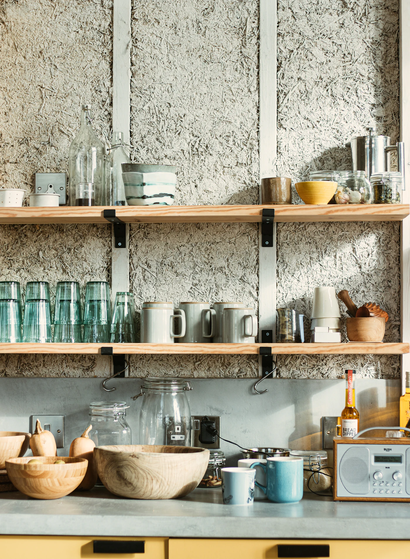 Glass jar storage