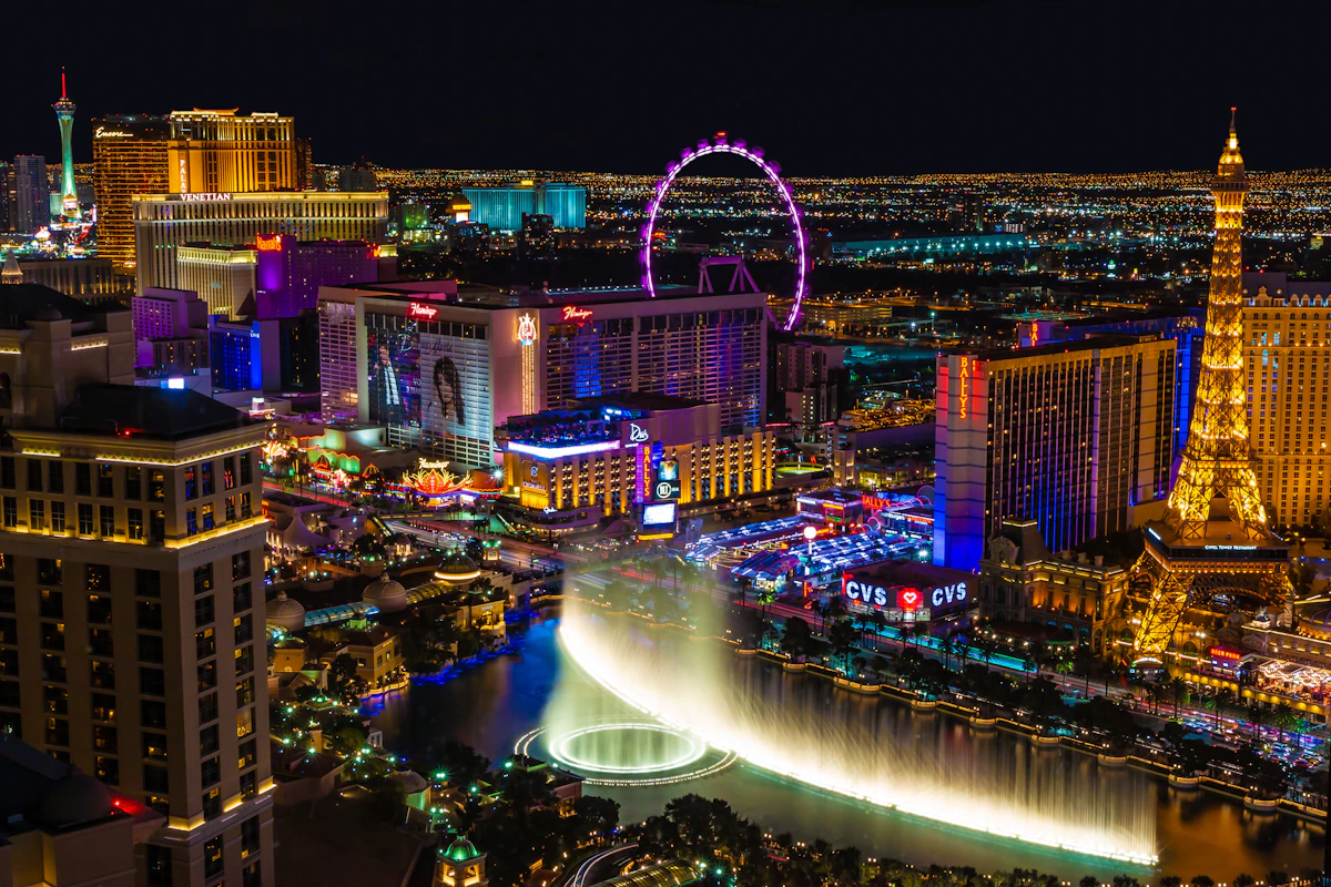 Las Vegas Strip illuminated at night
