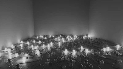 An inviting sensory corner with calming lights and soothing objects for relaxation.