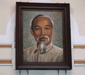 Hanoi or Ho Chi Minh City? portrait of ho chi minh