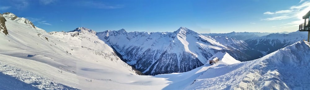 snow covered mountain under blue sky during daytime