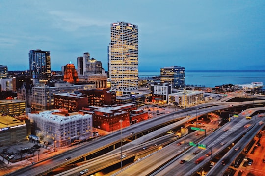 city buildings under blue sky during daytime in Milwaukee United States