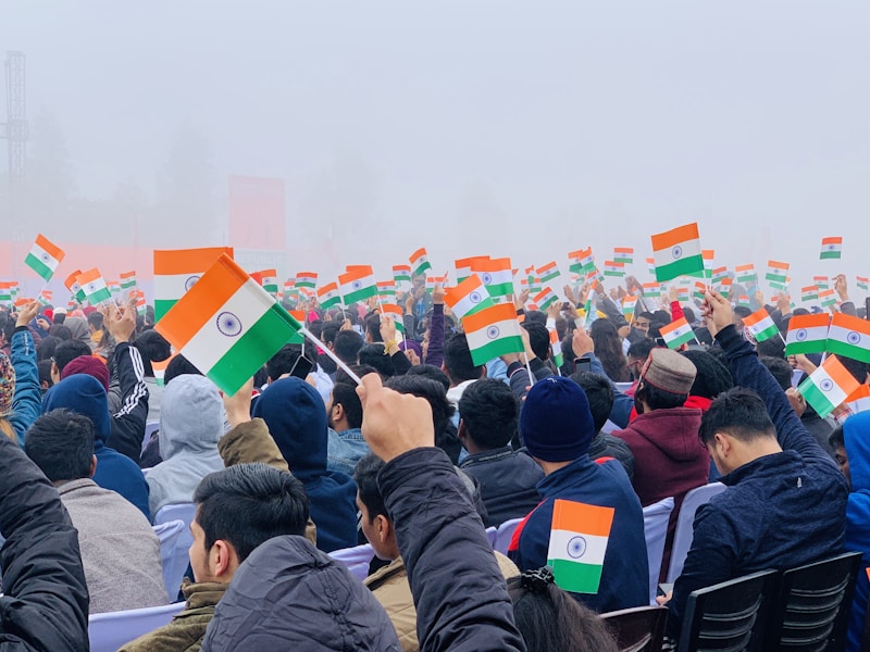 Indian Flag Rally