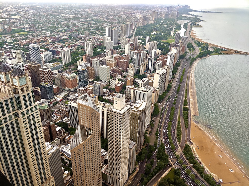 aerial view of city buildings during daytime