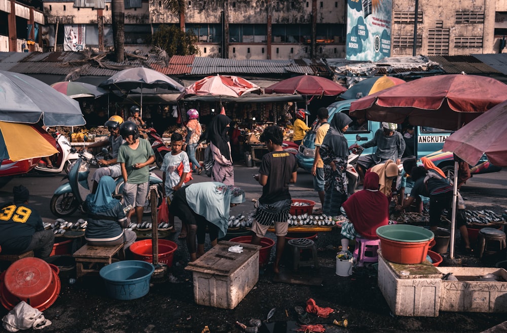 people standing on street during daytime