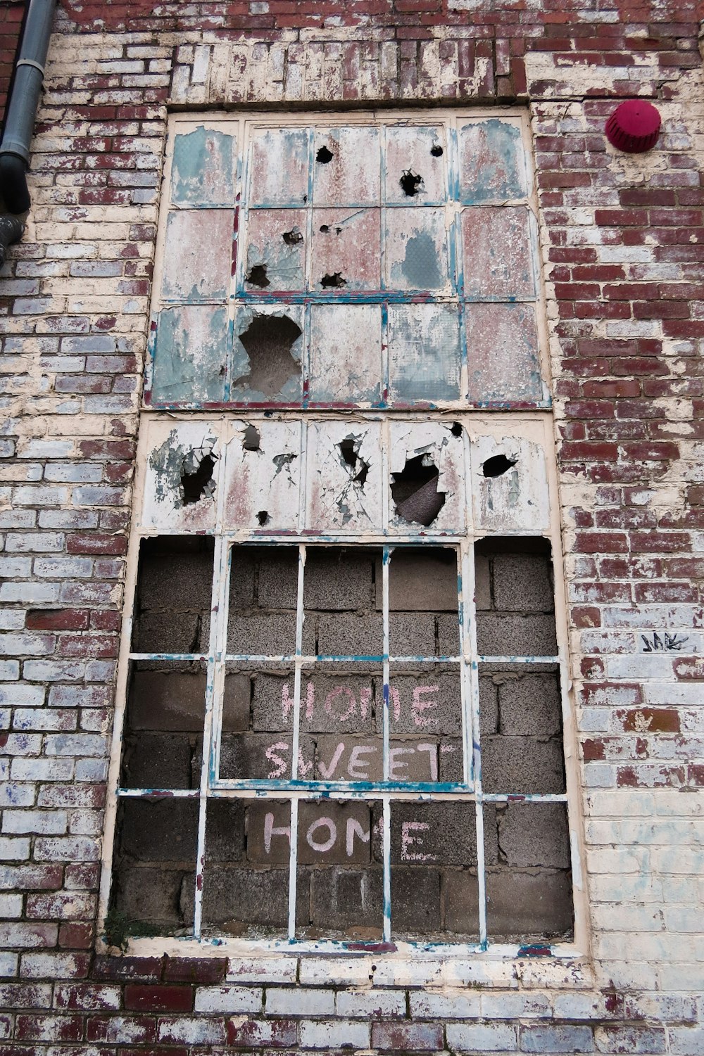 black and brown brick wall