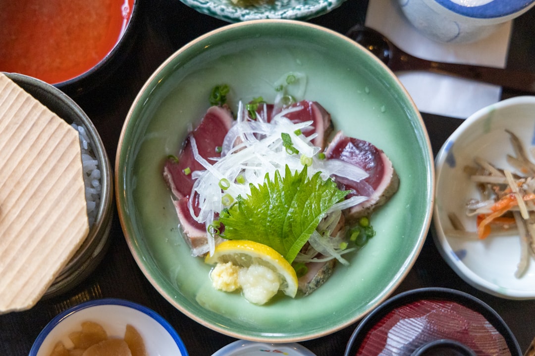 vegetable salad on white ceramic bowl, Japanese Food