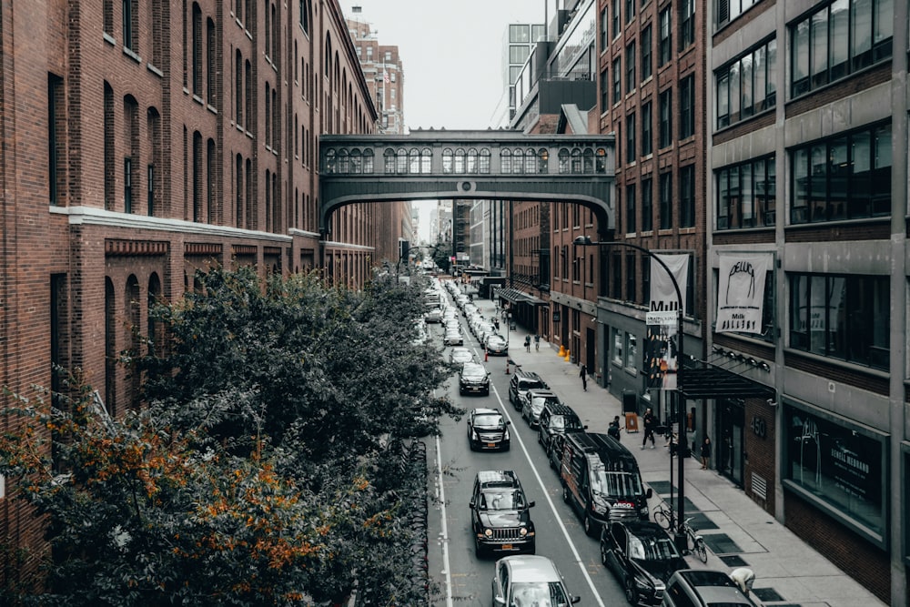 cars parked on the side of the road during daytime