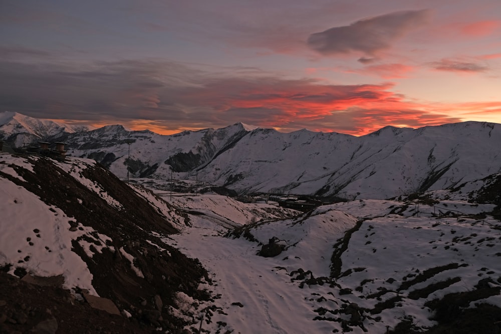 snow covered mountains during daytime