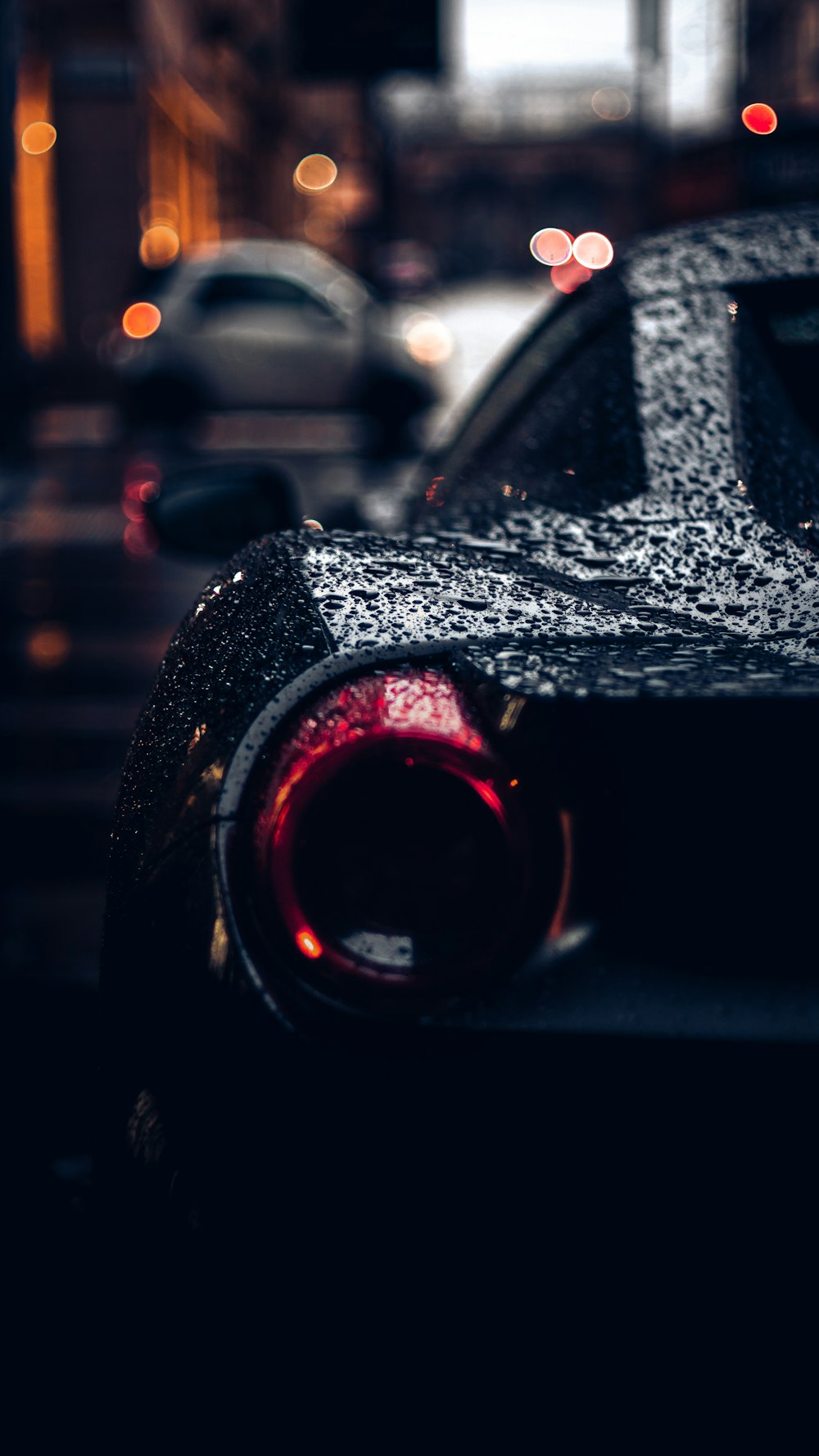 red and black car side mirror