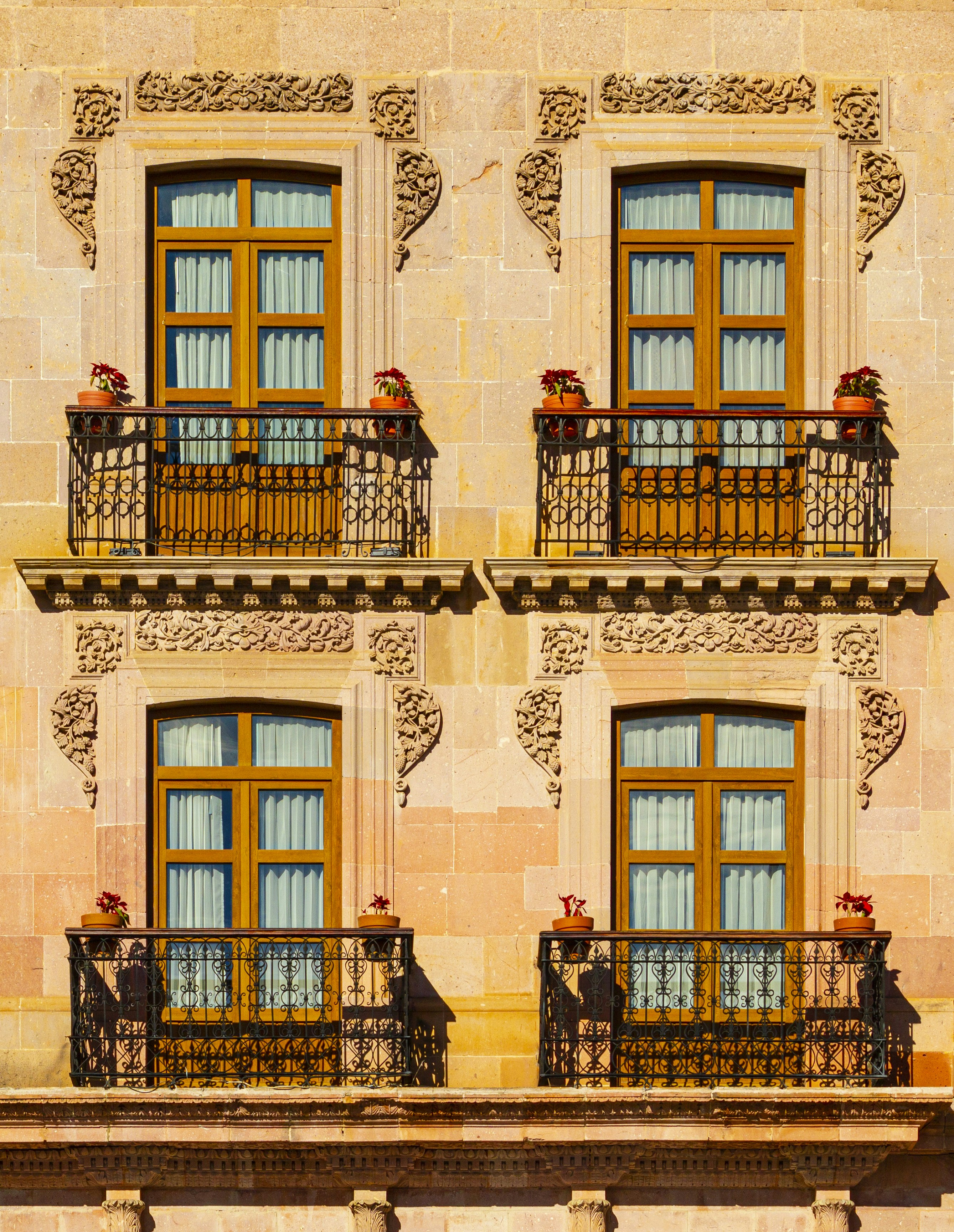 brown and white concrete building