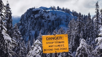 yellow and black caution sign