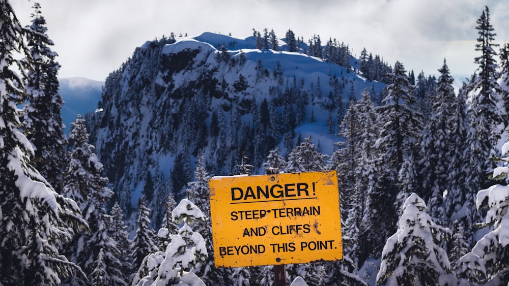 yellow and black caution sign