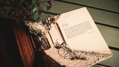 black bicycle on brown sand