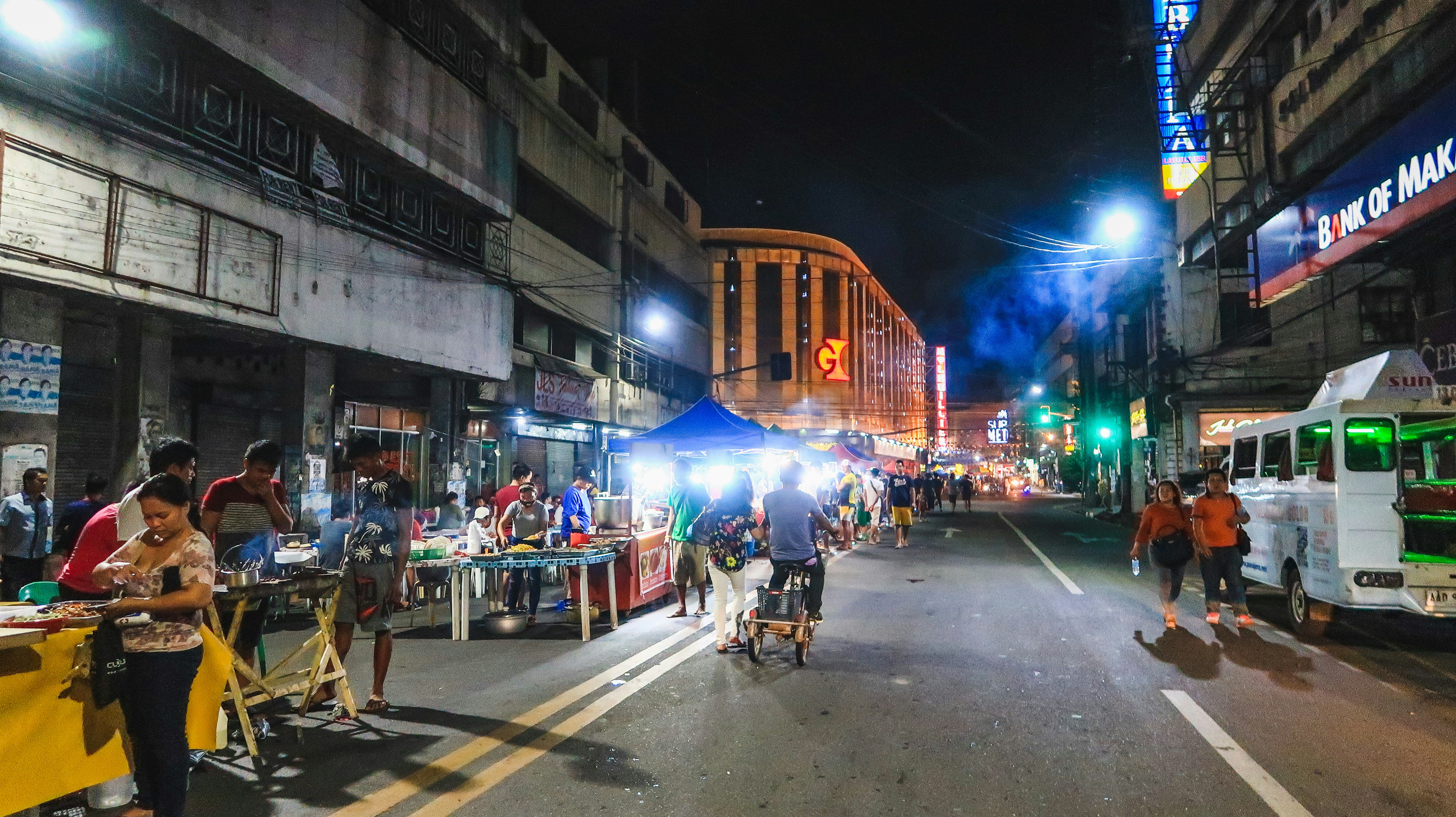 Lively bar nightlife scene, evoking Mango Square nightlife in Cebu City