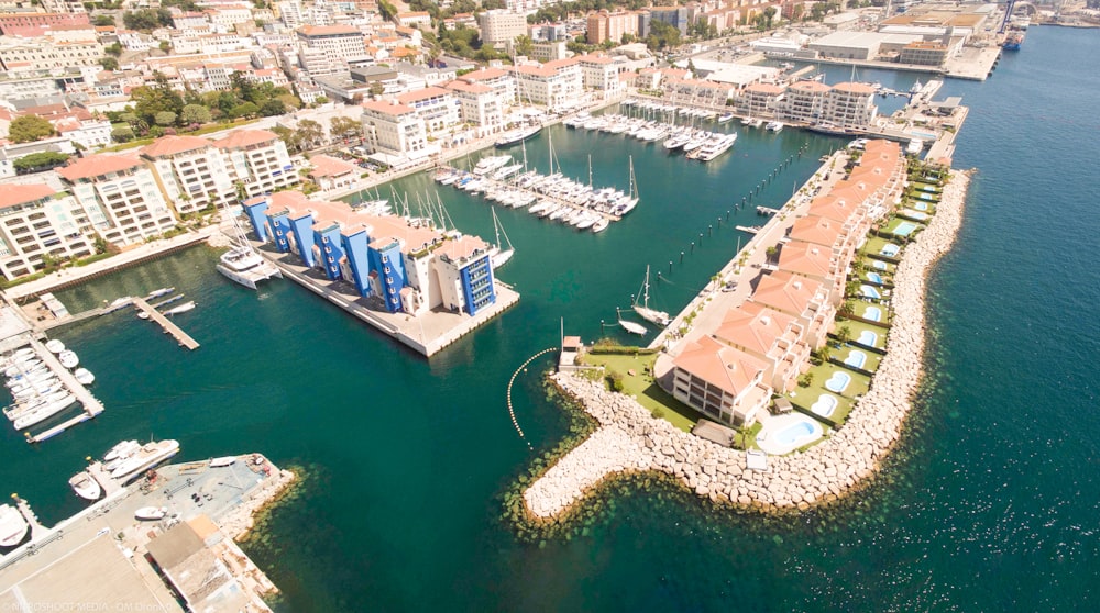 aerial view of city buildings during daytime