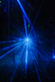blue light in a dark room