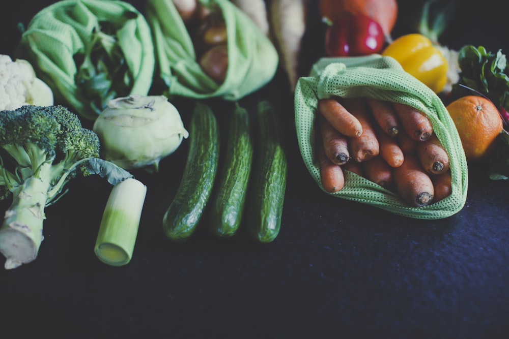 green chili peppers and yellow bell pepper