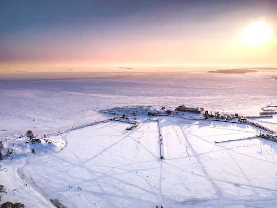 white and black ship on sea during daytime in Eira Finland