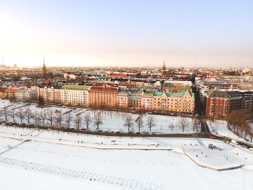 aerial view of city buildings during daytime