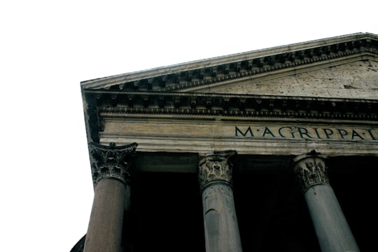 brown concrete building during daytime in Pantheon Italy