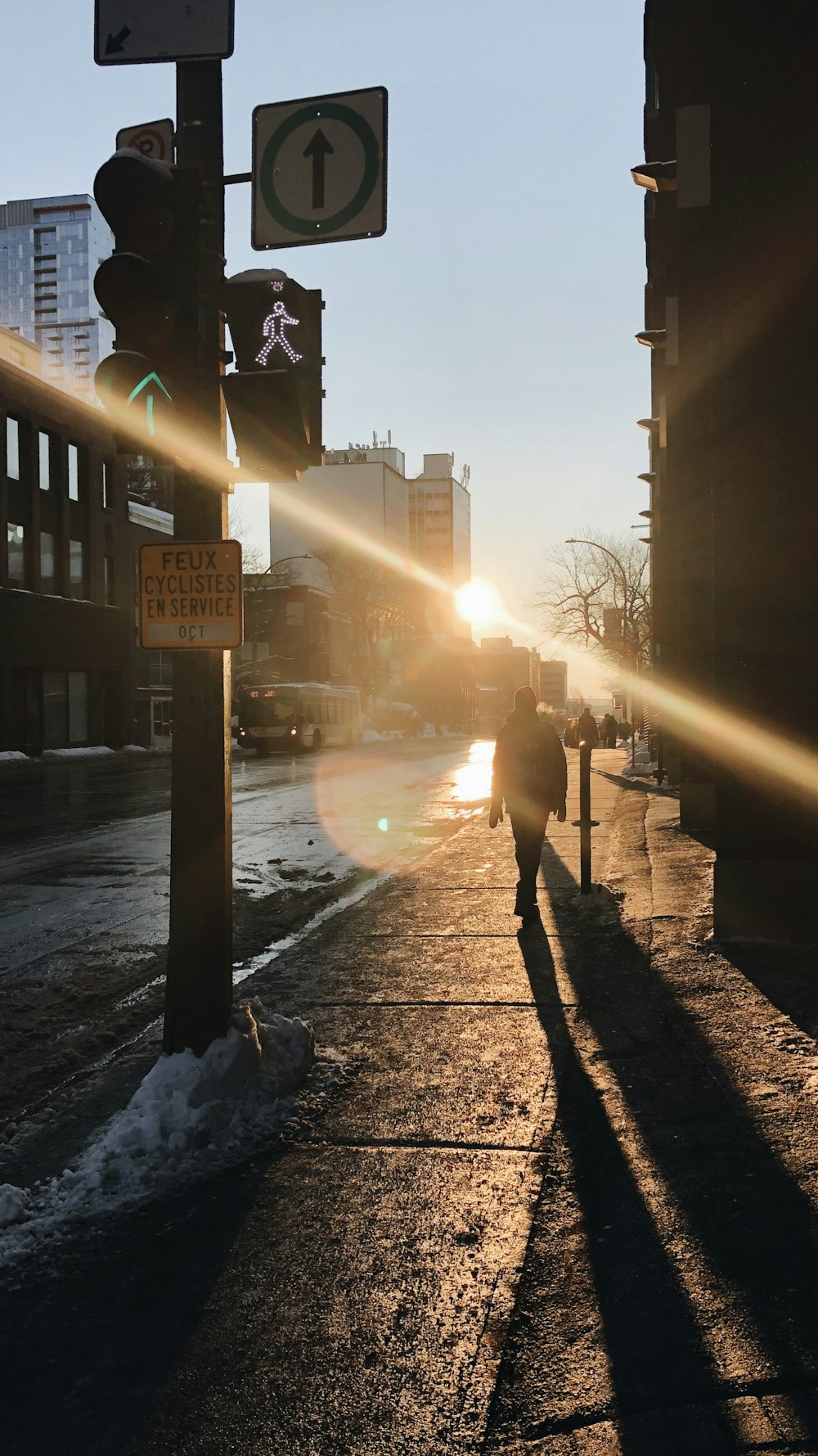 person standing on road during daytime