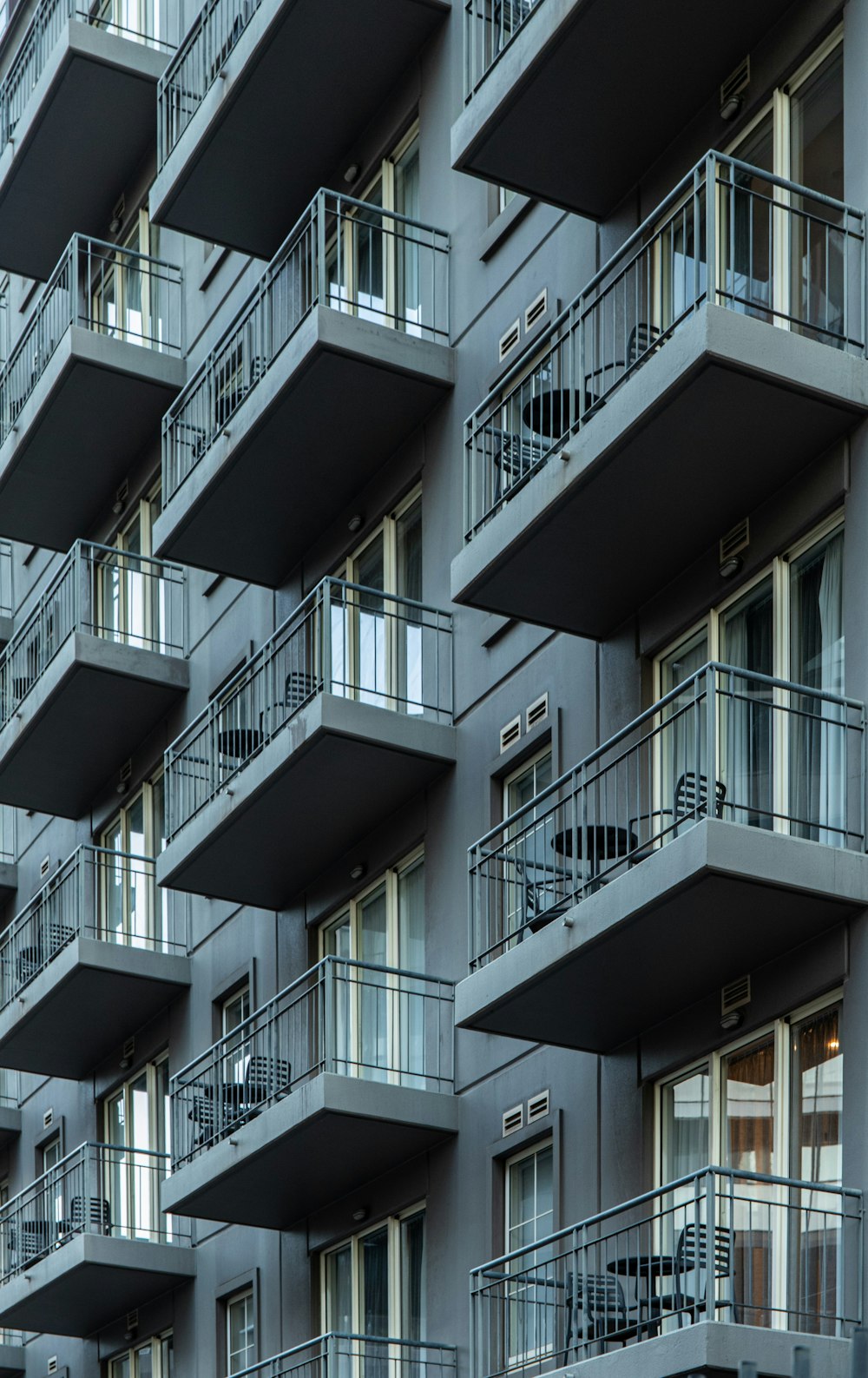 white and black concrete building