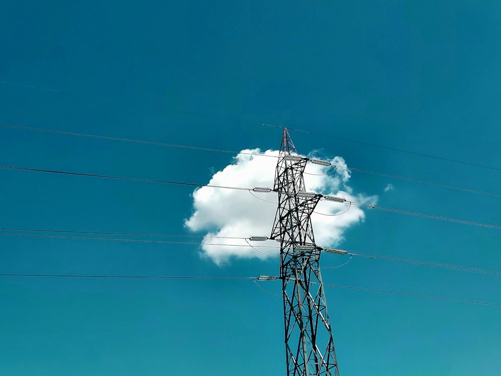 Weiße Wolken am blauen Himmel