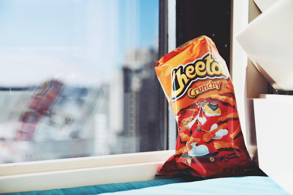 Cheetos Flamin Hot chip bag