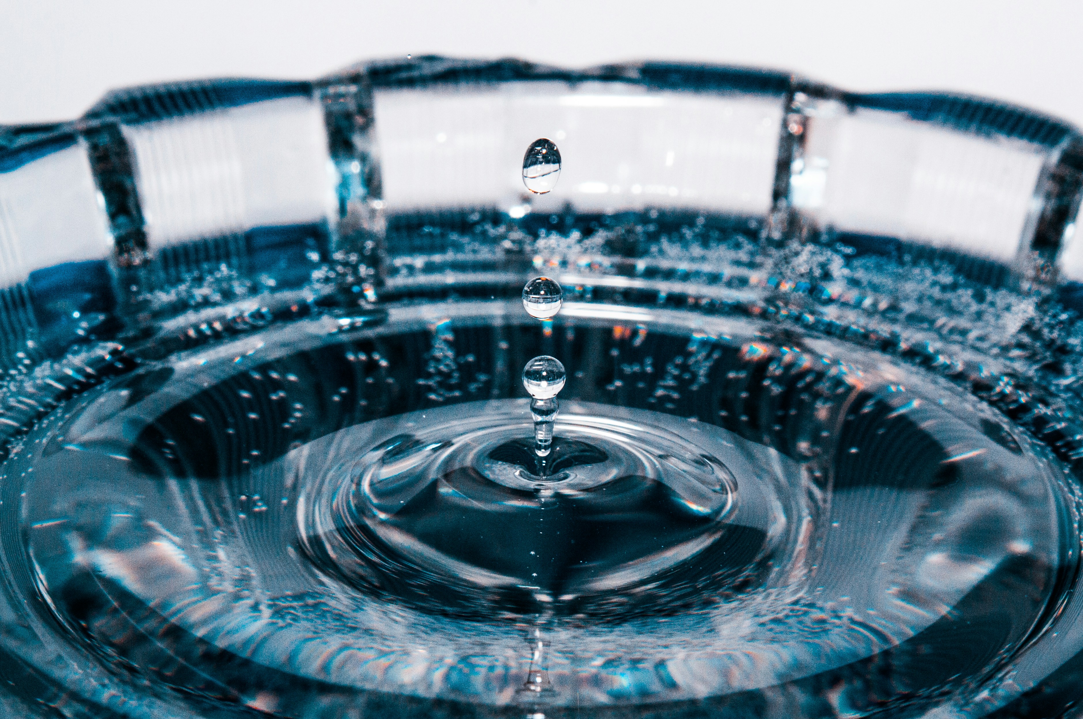 gota de água na fotografia de perto